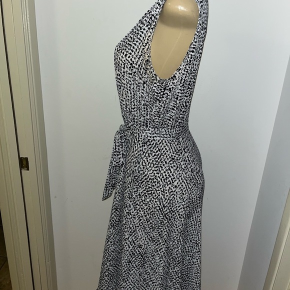 Nanette Lepore Black and White Halter Sheath Dress - Picture 3 of 5